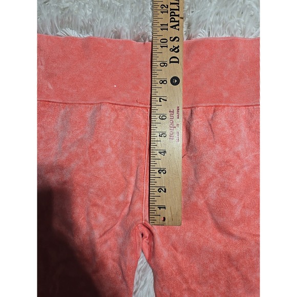 Lot NOBO/No Boundaries High Rise Crop Seamless Leggings Pink/Coral Blue XXL NWT - Picture 6 of 12